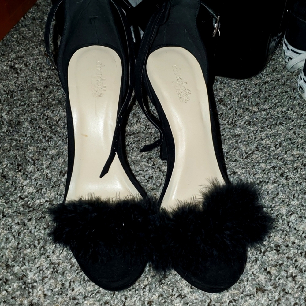 Fuzzy high heels
